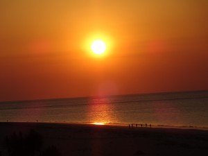 Sunrise over water at Hilton Head