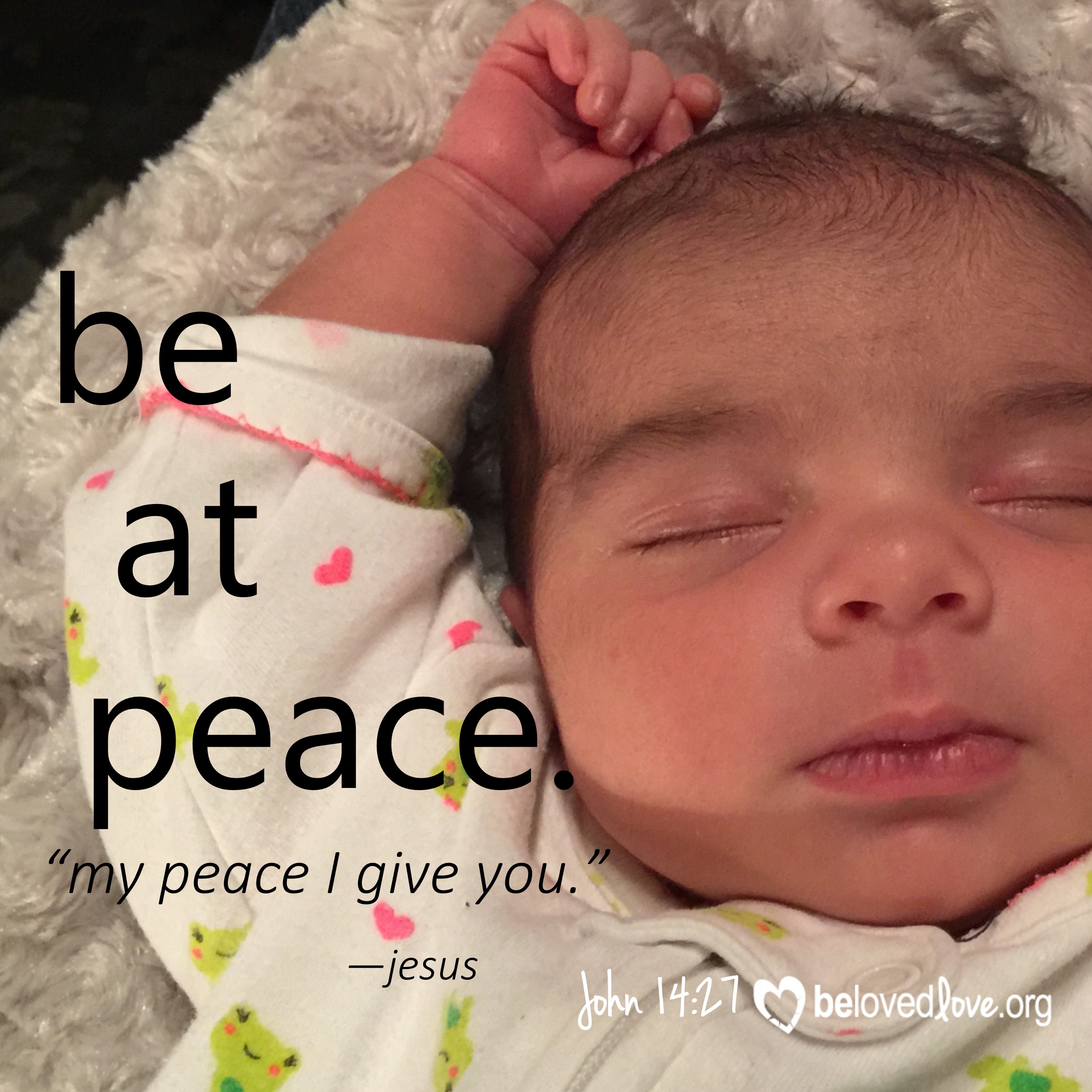 be at peace my peace I give to you John 14:27