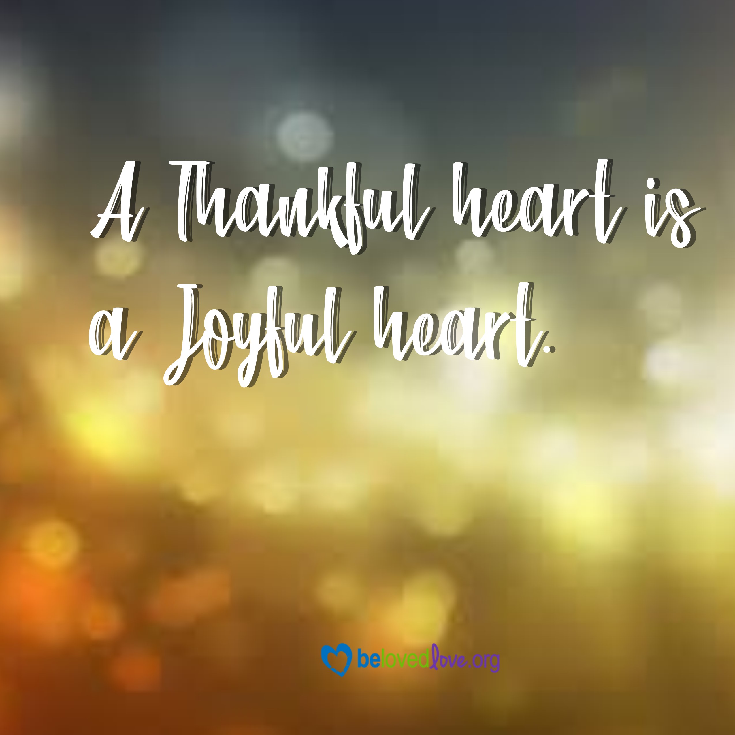 a thankful heart is a joyful heart