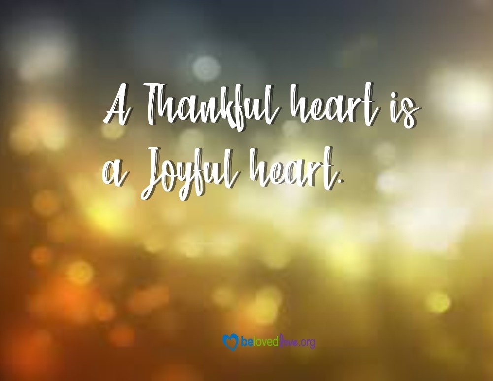 a thankful heart is a joyful heart