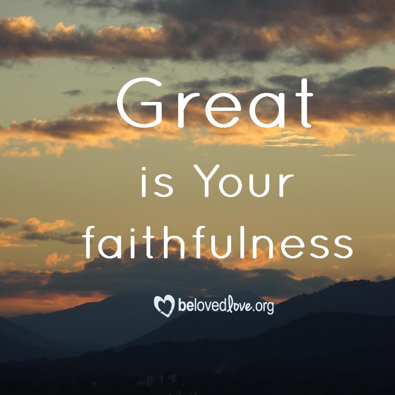 great is your faithfulness