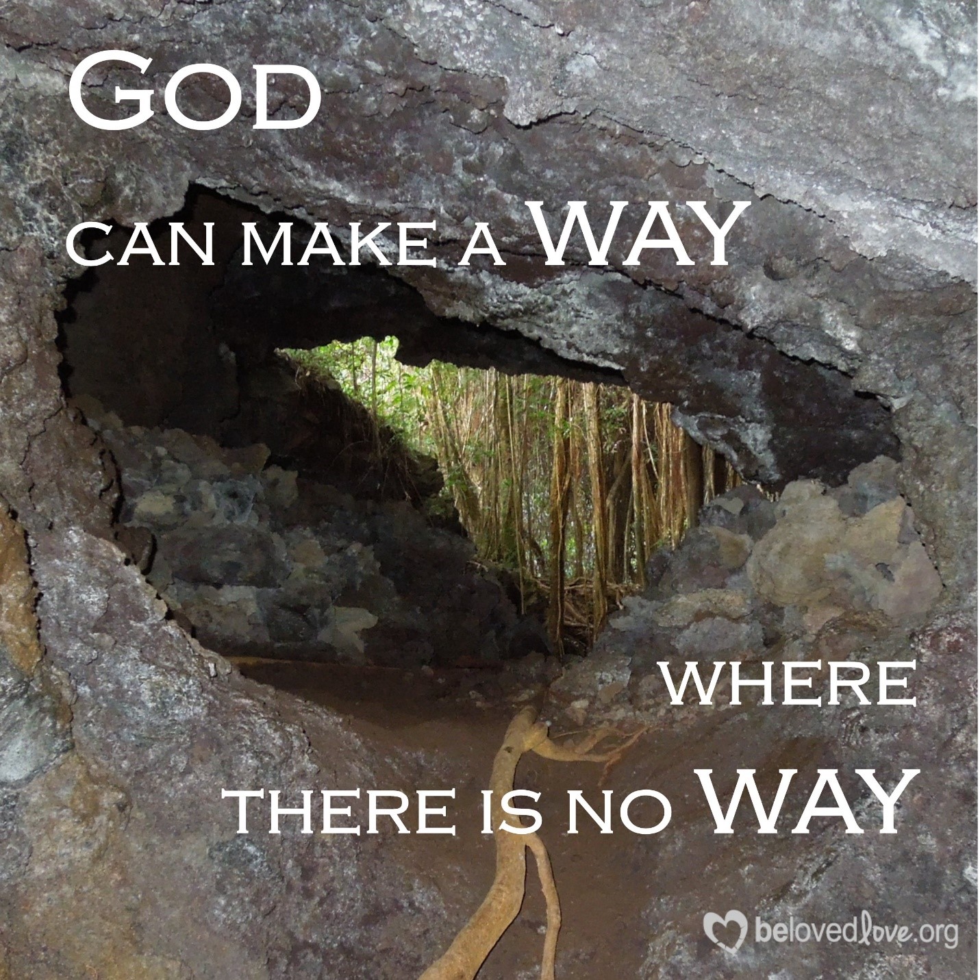 God can make a way when there is no way