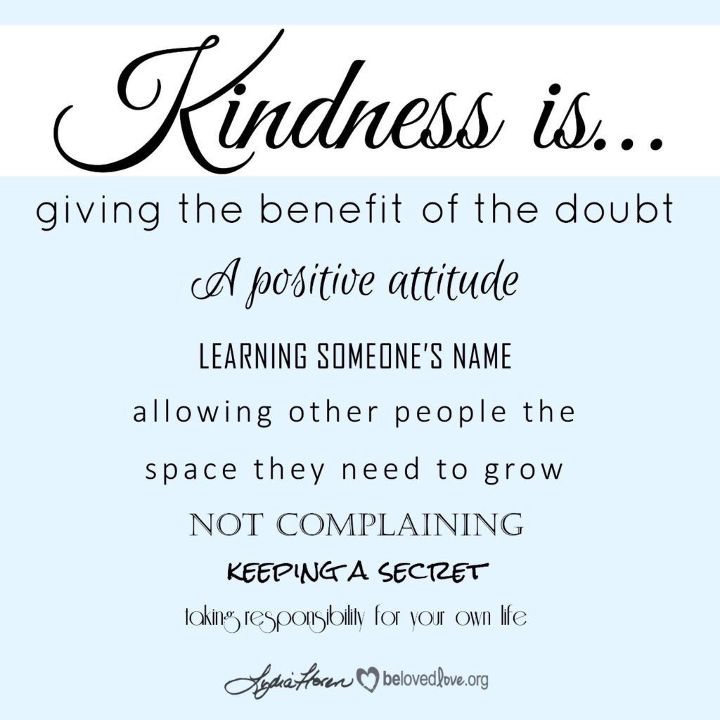 kindness is