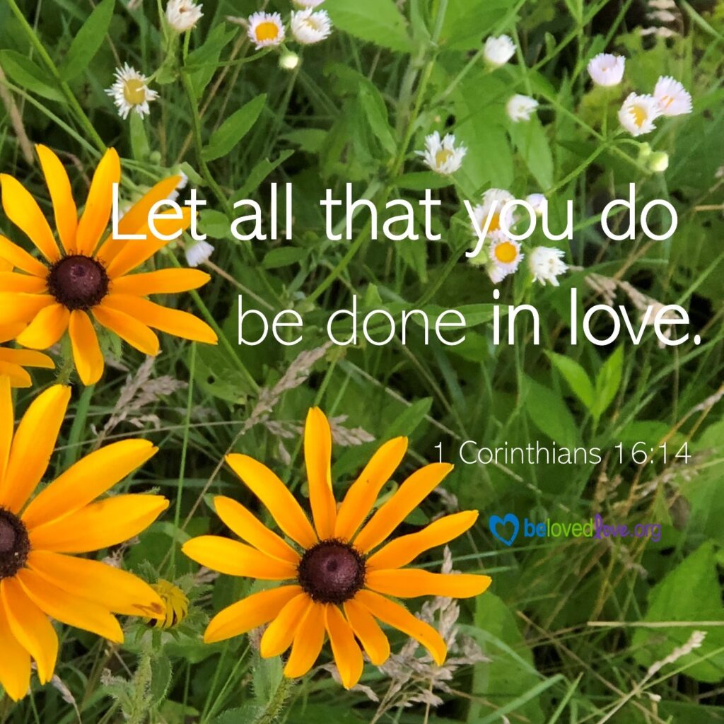 let all that you do be done in love