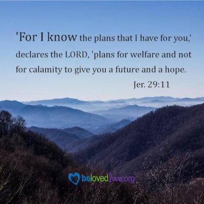 For I Know the Plans I Have For You