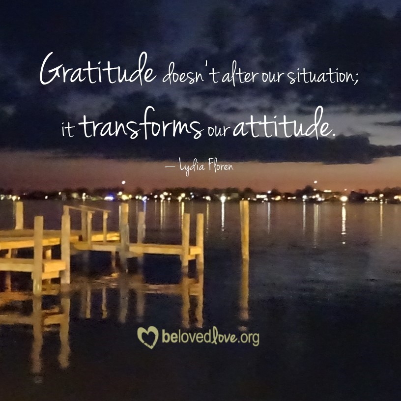 gratitude transforms our attitude square