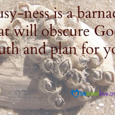 Busy-ness Is A Barnacle